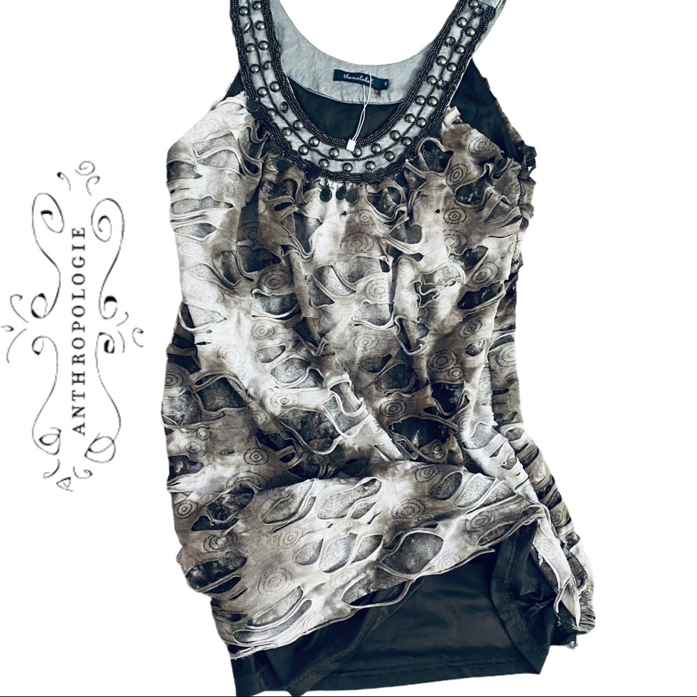 Flash Sale Anthropologie Shred Tie Dye Theme Top